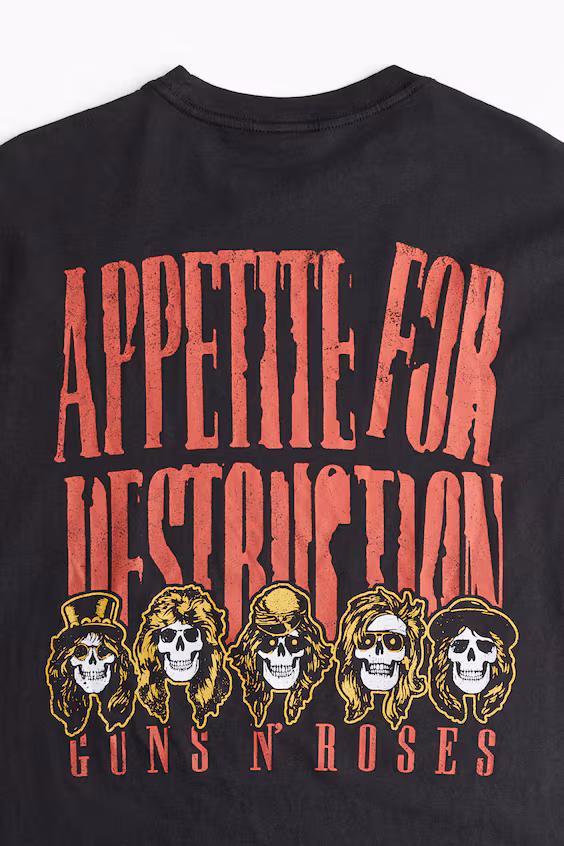 Футболка с винтажным принтом свободного кроя