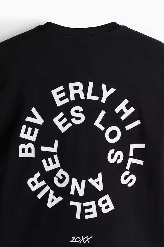 Футболка с принтом свободного кроя