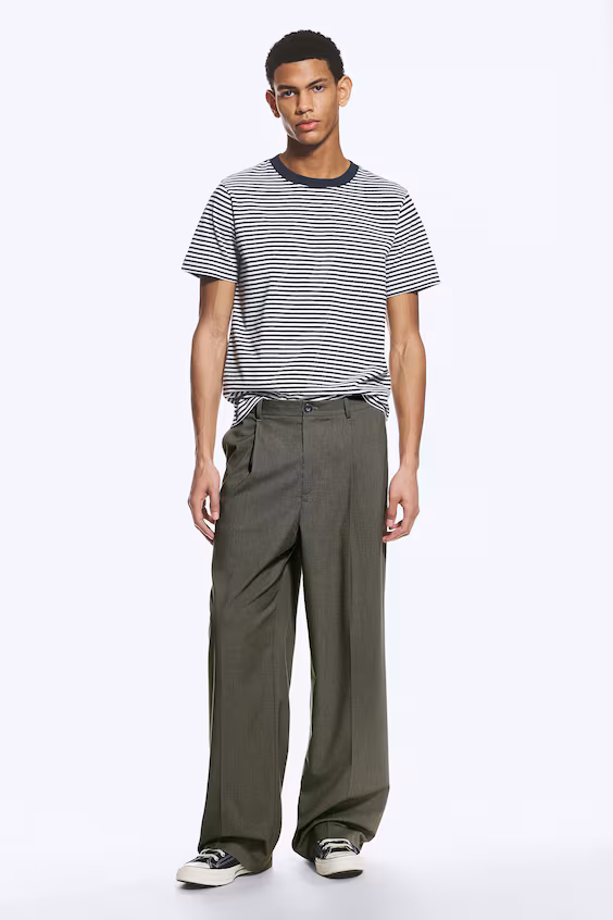 Брюки широкого покроя uno