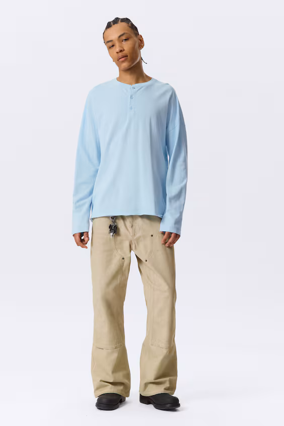 Хенли с широкими длинными рукавами