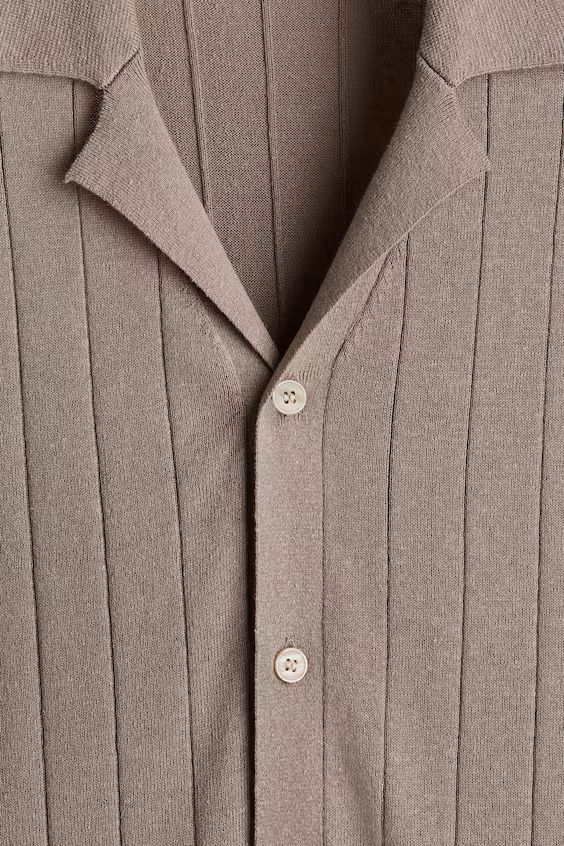 Рубашка курортного отеля из смеси льна regular fit