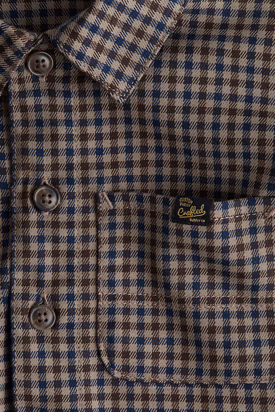 Рубашка из хлопкового саржевого полотна