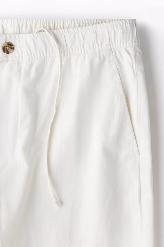 Брюки regular fit из льна