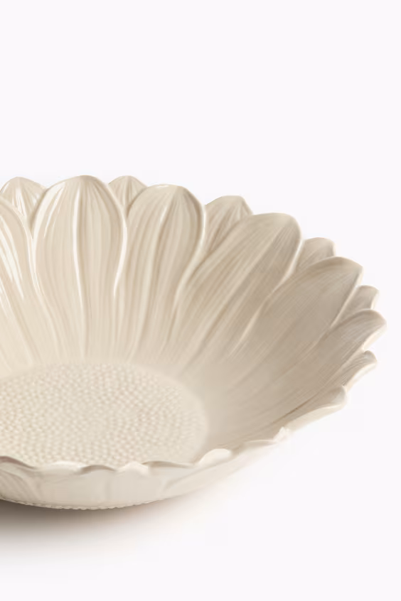 Большая керамическая терракотовая миска для сервировки