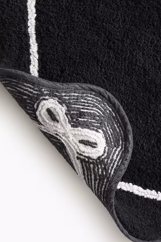 Коврик для ванной комнаты с волновым краем