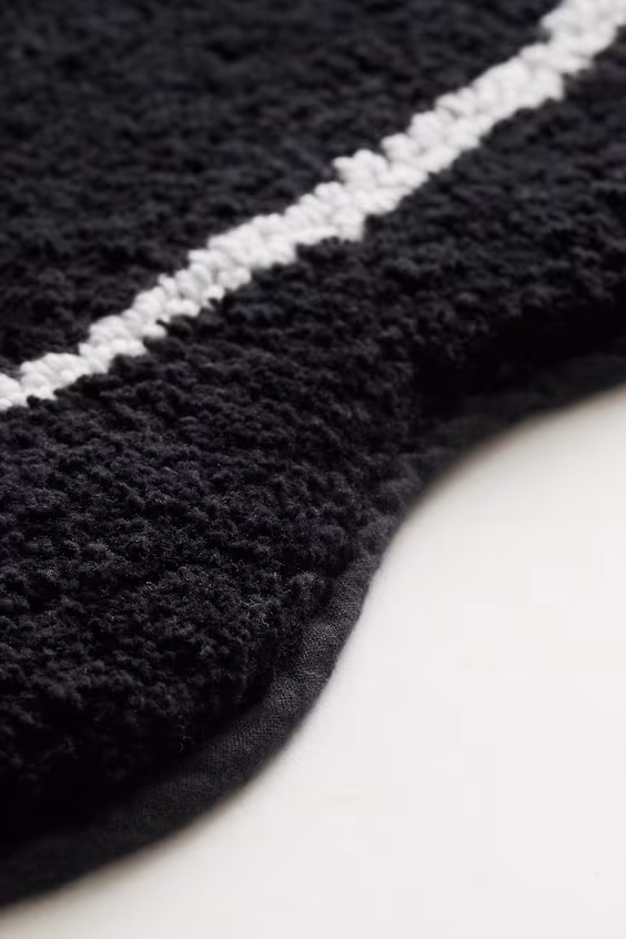 Коврик для ванной комнаты с волновым краем