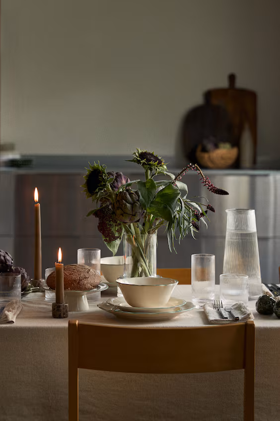 Pack de 4 высоких стаканов с эффектом полоски