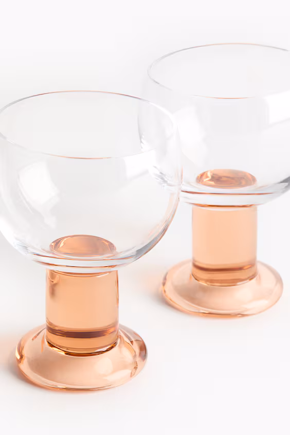 Pack de 2 бокалов для вина из выдувного стекла