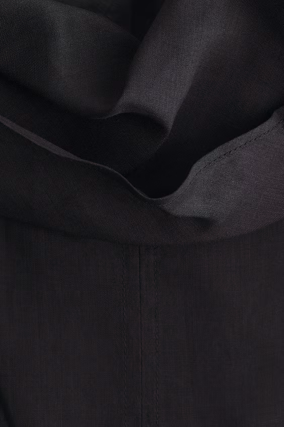 Блуза баска из смесового рами