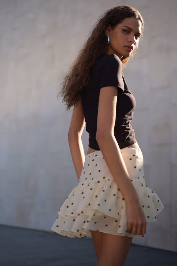 Юбка с оборками