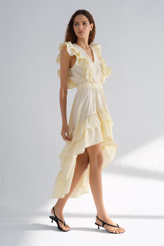 Платье с оборками