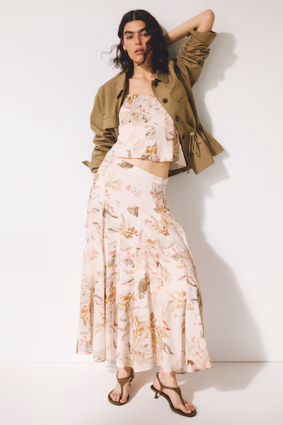 Топ из вискозы с завязками