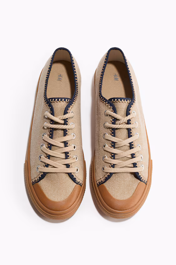 Кеды из хлопкового саржевого полотна