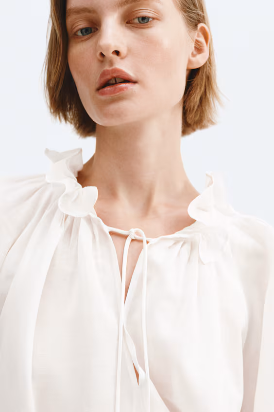 Oversized рубашка из смеси льна