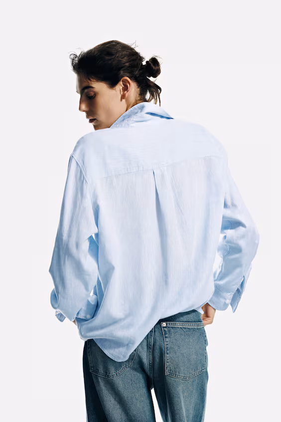 Рубашка из смеси льна