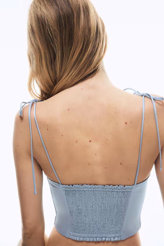 Бюстье-топ из атласа