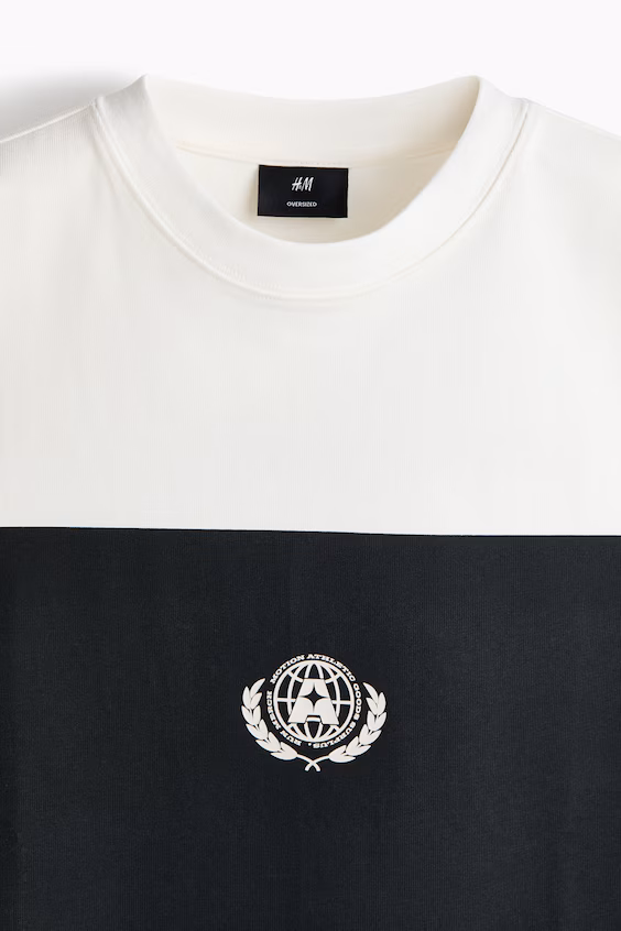 Футболка с принтом oversized fit