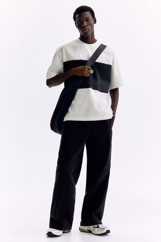 Футболка с принтом oversized fit