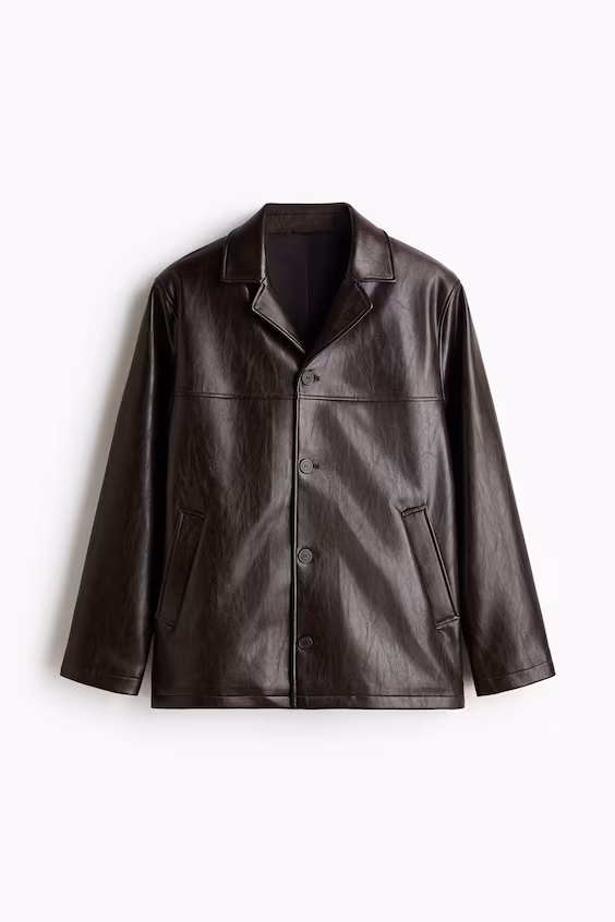 Пальто из покрытой ткани