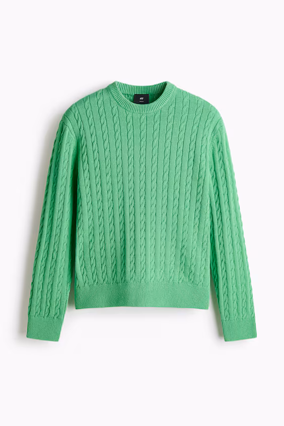 Свитер из трикотажа с кручеными нитями regular fit