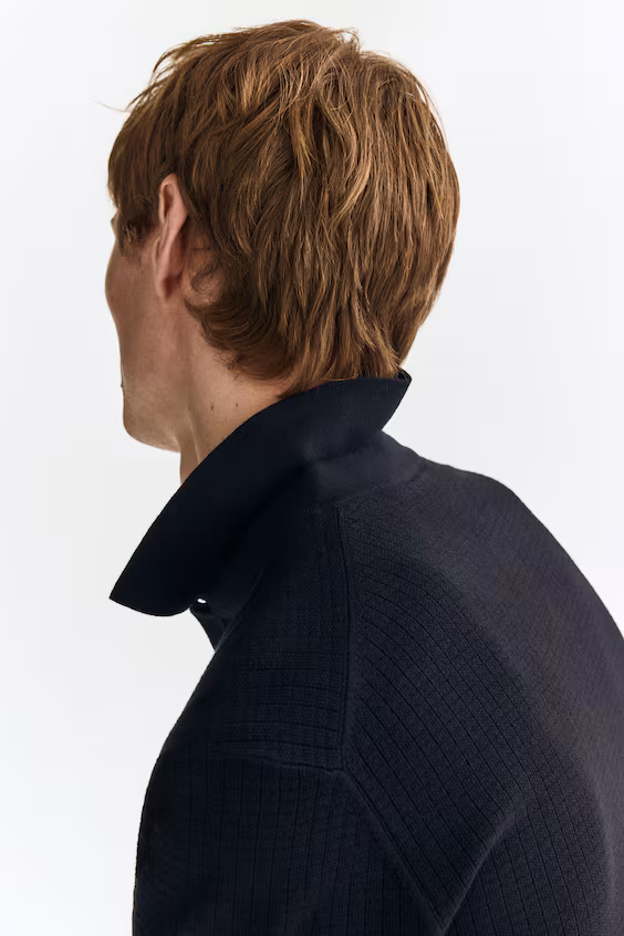 Поло из трикотажа с текстурой regular fit