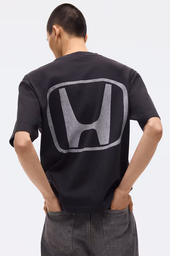 Футболка с принтом свободного кроя