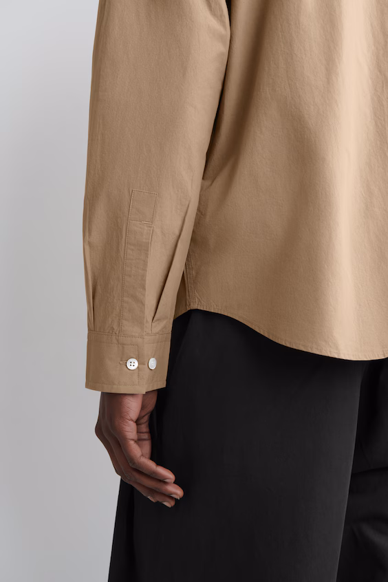 Рубашка из хлопка пима свободного кроя