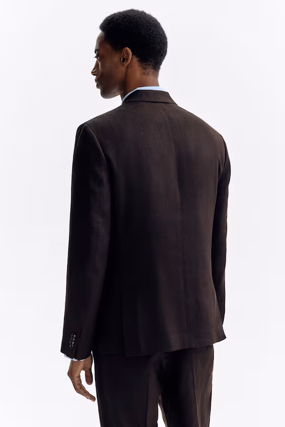 Пальто из смесового льна regular fit