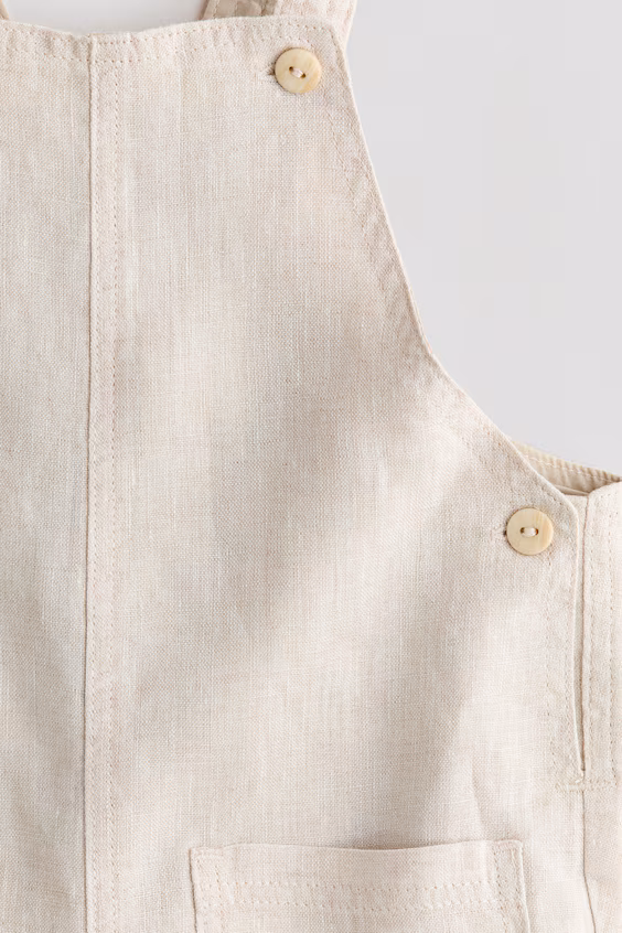 Шорты-комбинезон из льна