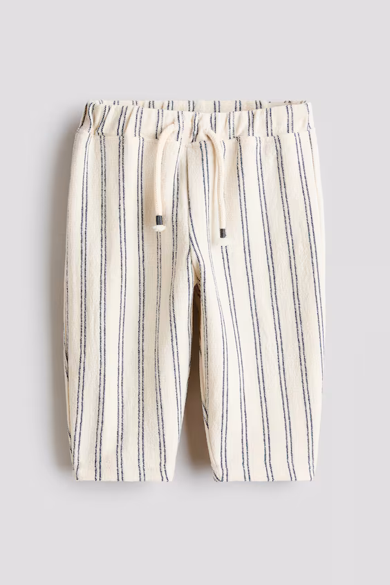 Брюки из джерси с текстурой