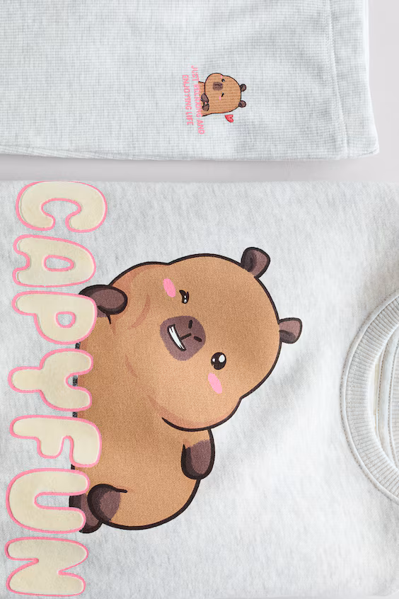 Набор из 2 костюмов с принтами