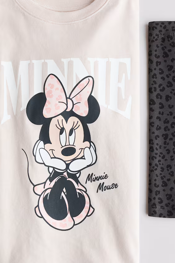 Набор из 2 хлопковых костюмов с принтом