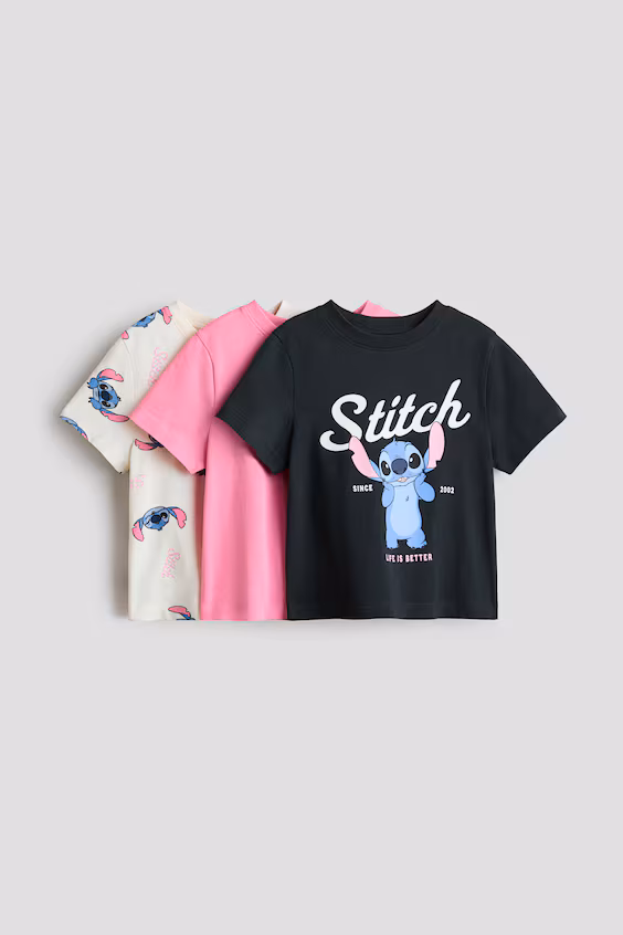 3-пакета принтованных маек из джерси