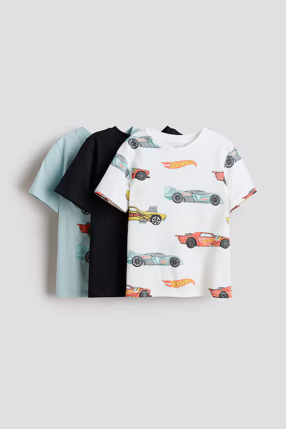 Пакет из 3 футболок с принтами