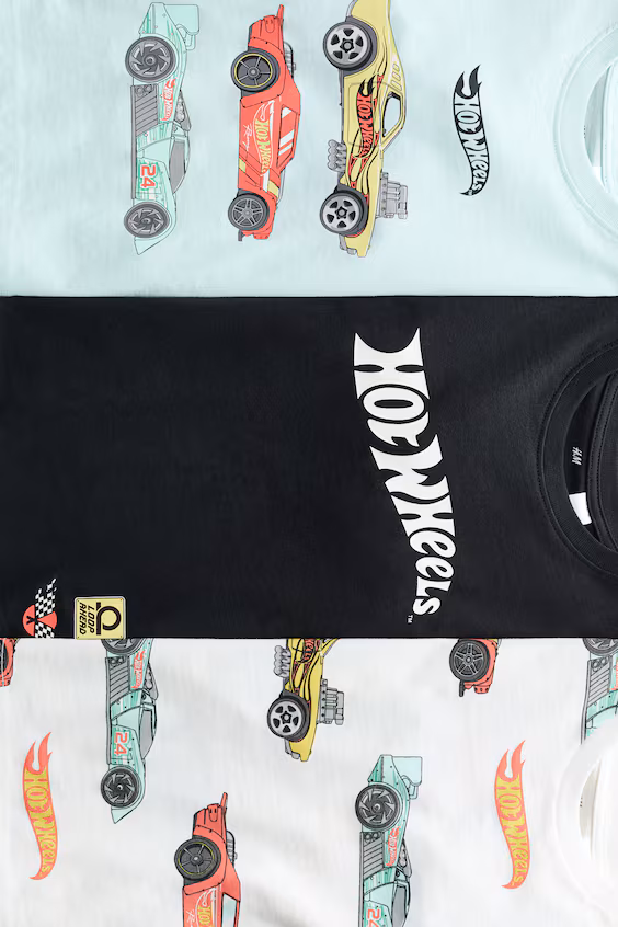 Пакет из 3 футболок с принтами