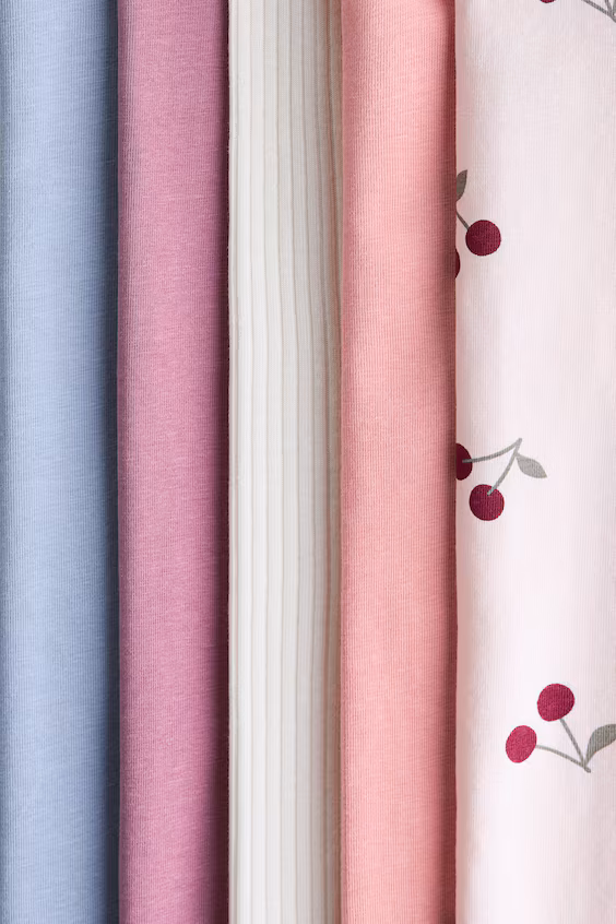 Набор из 5 леггинсов из джерси