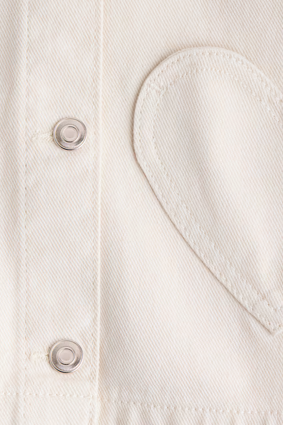 Куртка из джинсовой ткани с карманами в форме сердца