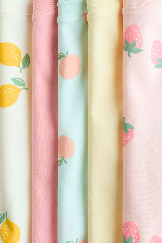 Набор из 5 футболок из хлопка