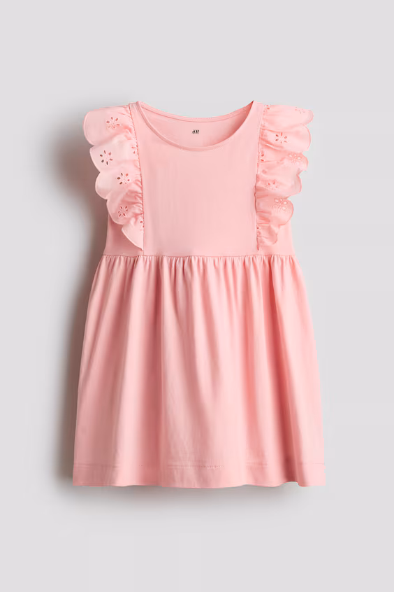Платье из хлопка с оборками