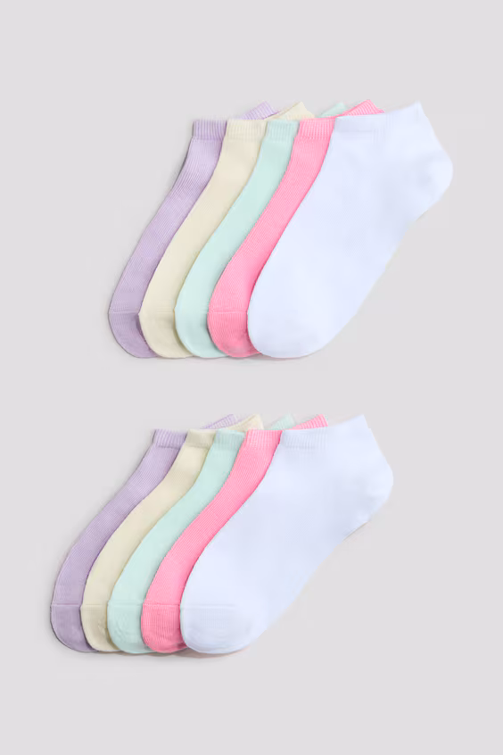 Пара носков до щиколотки, упаковка из 10 штук