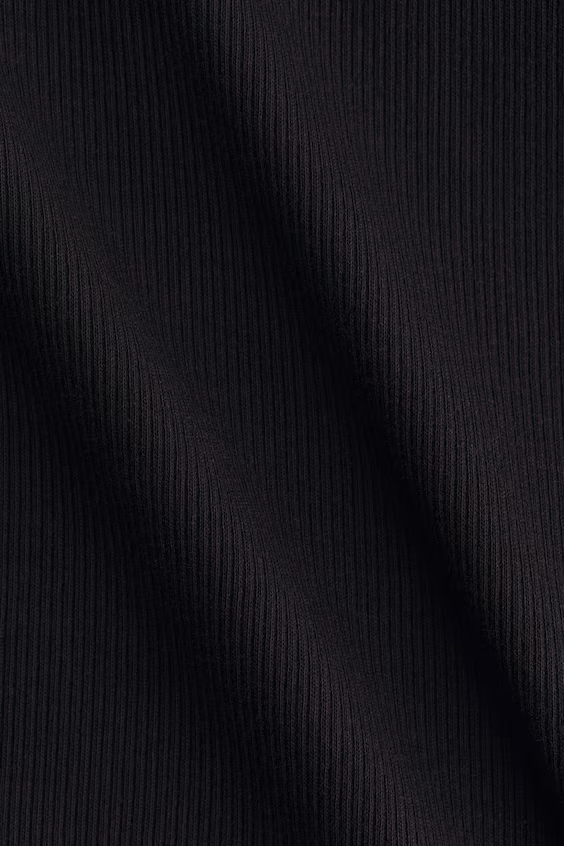 Топ без рукавов из рубчикового хлопка