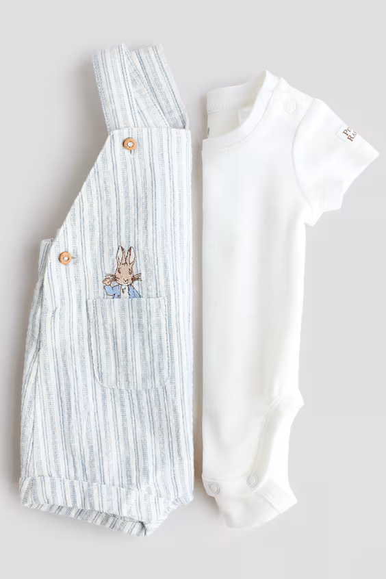 Двухштучный комплект из хлопковой ткани