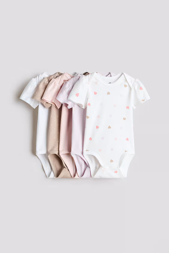 Набор из 5 боди из хлопка