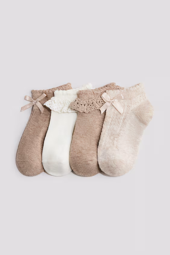 Набор из 4 пар носков без верха