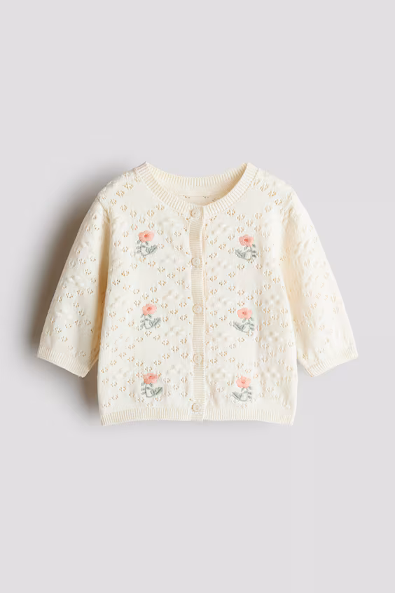 Кардиган из воздушной хлопковой пряжи