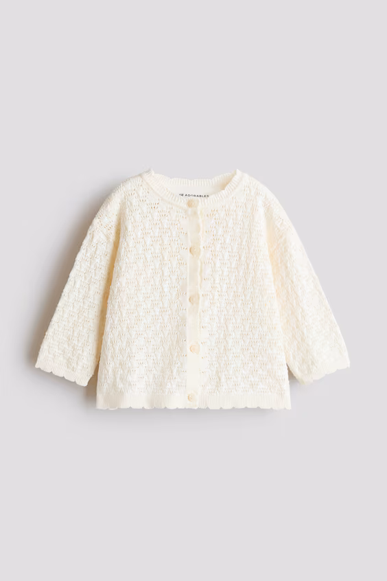 Кардиган из воздушной хлопковой пряжи