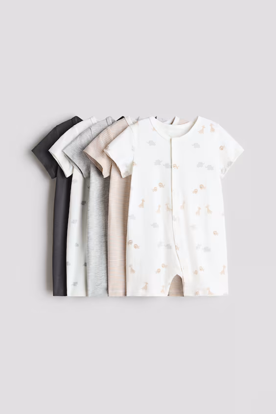 5-пакетов шортовых хлопковых пижам