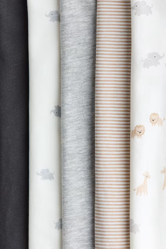 5-пакетов шортовых хлопковых пижам