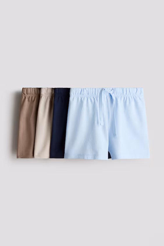 Набор из 4 шортов из джерси