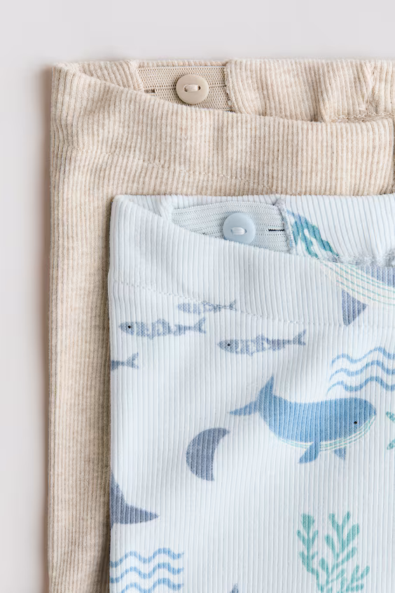 Набор из 2 шортов из хлопкового джерси